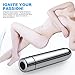 Portable Mini Bullet Vibrator Adult Toys for Women Clitoris, Sex rabbit Rechargeable Waterproof Clit Stimulator with 7 Vibration Modes for Vagina Sex Massager for Couples Orgasm Masturbation, Silver