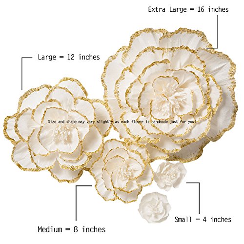 Handcrafted Flowers Crepe Paper Flowers Large Paper Import It All