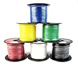 6 Rolls 16 Gauge 100' Feet Single Conductor Stranded Remote Wire 600' Total