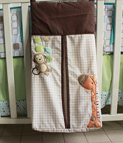 Diaper Stacker Handmade Giraffe Monkey Baby Diaper Hanging Bag 1 Piece(Monkey Giraffe)