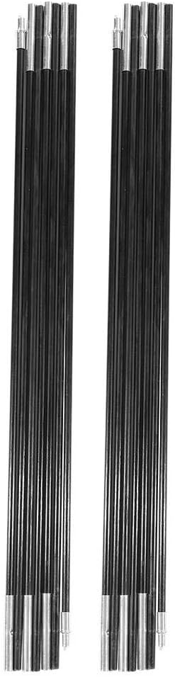 Pole replacement for cam tents,4M Fiberglass Cam Tent Pole Bars Outdoor Support Rods Awning Frames Kit, Black - Image 3