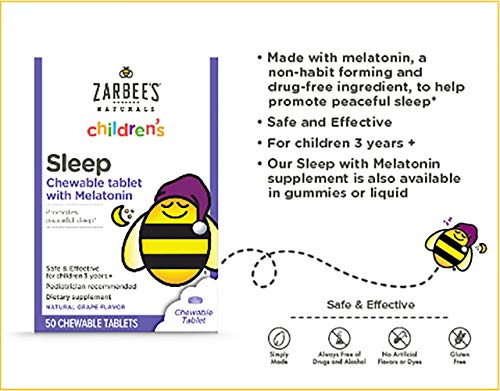 4 Zarbees+Naturals+Childrens+Chewable+Melatonin