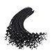 3Packs/lot Eunice 16 Inch Curly Senegalese Twist Crochet Hair Bundles Wave Ends Braids Synthetic Braiding Hair Extensions for Black Women (16 inch, black)