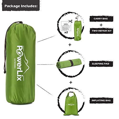 POWERLIX Sleeping Pad Ultralight Self Inflatable Sleeping Mat