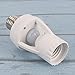 Chinatera Light Sensor Socket Light Switches Motion Sensing Light Socket Adjustable 360 Degree E27 socket