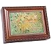 Cottage Garden Daughter-in-Law Rich Inspirational Woodgrain Rope Trim Music Box Plays Song Amazing Grace