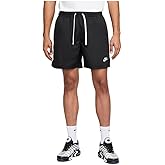 Nike mens NSW Woven Flow Shorts, Black/White, Large