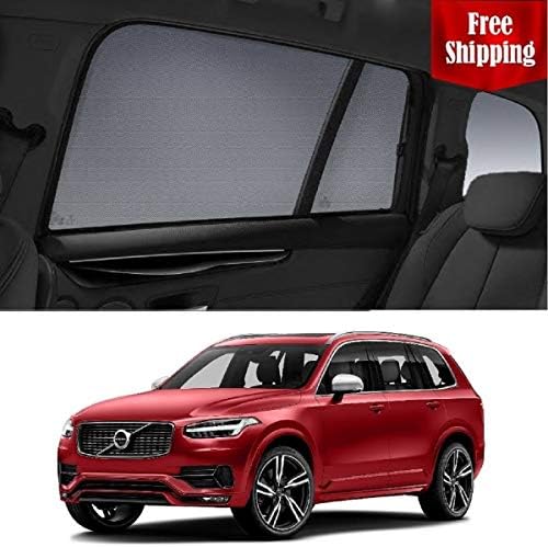 Magnetic Car Window Shades for Volvo 2015-2019 XC90 Magnetic Car Window Shade Sun Shade Sun Blind for Baby Mesh
