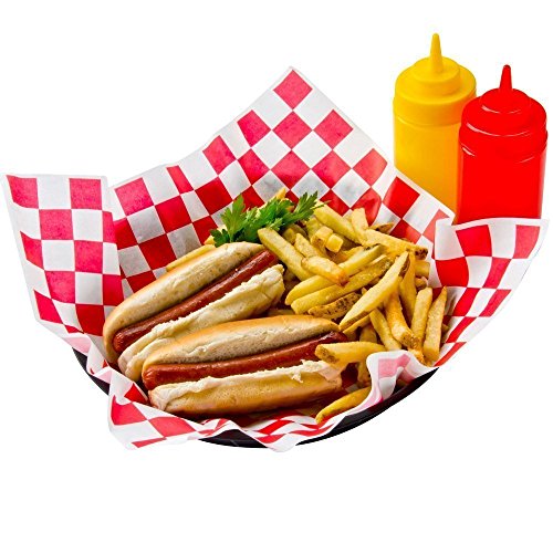 12 Food Serving Baskets Ketchup Mustard & Mayo Squeeze Bottles Condiments + 50 Deli Wrappers outdoor picnic party BBQ fun pack sandwich papers