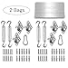 Sun Shade Sail Hardware Kit 6 Inches for Triangle Patio Shade Sail Installation Heavy Duty Anti-Rust 316 Stainless Steel (2 Bags)
