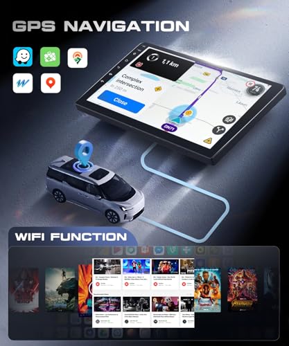 VECHTEL 4G+64G Car Radio Android 15 for Volvo XC90 2004-2013, 9 Inch HD Touch Screen with Carplay Android Auto Wireless GPS Wi-FI USB Bluetooth 5.0 FM RDS Radio Backup Camera