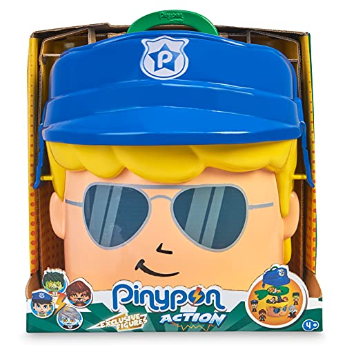 Pinypon Action - Confezione da 2 statuette polizia e avventuriero (Famosa 700014492), colore/modello assortito, 4 cm