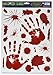 Beistle Bloody Handprint Clings, 12-Inch by 17-Inch Sheet (01035) primary