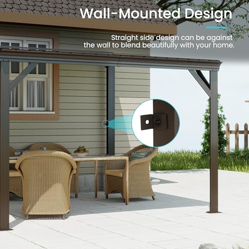Domi 10x10 Lean-to Gazebo Review: Wall-Mounted Hardtop Shelter With Galvanized Steel Roof image 29