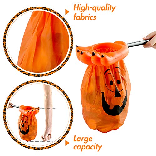 3 otters Halloween Trick or Treat Bag, 2PCS Halloween Candy Bags Halloween Goody Bags for Kids Halloween Party Supplies