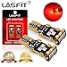 LASFIT 912 921 T15 906 2835 W16W LED Light Bulb SMD 3030 Chipsets 1400 Lumens Extremely Bright for Car Center High Mount Stop Brake Lights, Brillant Red(Pack of 2)