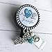 Personalized RN Nurse ID Badge Reel, Blue Nurse Gift, LPN BSN Custom RN Retractable ID holder, Nurse Name
