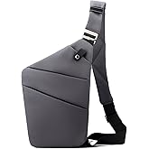 Anti Theft Travel Bag, One Shoulder Large Capacity Cross-body Bag Chest Fashion Lightweight Sling Bags for Travel Sports