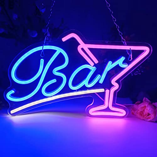 Pedaiah Neon Bar Signs For Home Bar, Bar Neon Sign Acrylick LED Bar