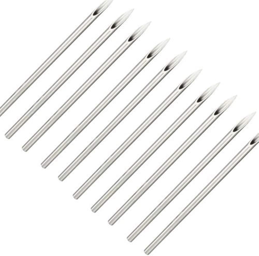 25 Sterilized Body Piercing Needles in 8 Gauge Jewelry