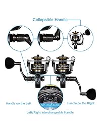 Linewinder   Carrete de pesca con soporte de aleación de magnesio, 9+1BB, diseño clásico dorado negro, peso ultraligero, súper suave para agua dulce y agua salada GFII2000 GFII3000 GFII4000