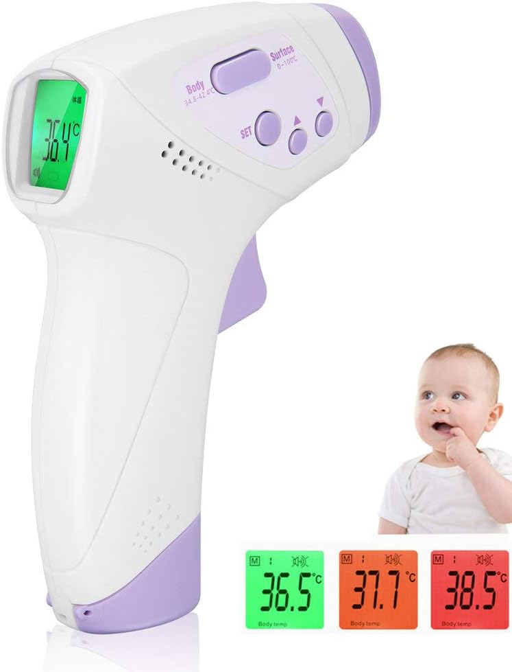 Digital Forehead Thermometer for Adults Baby, Infrared Thermometer Non-Contact Professional, Accurate Instant Readings Fast Accurate