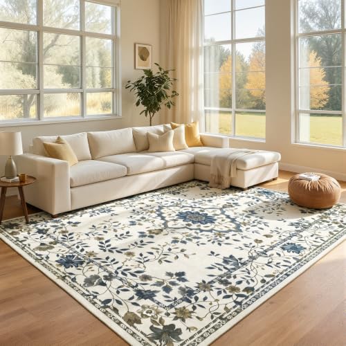 UKISS Washable Rugs 5 x7 Area Rugs for Living Room