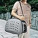 FRiEQ Foldable Hard Cover Pet Carrier with Shoulder Strap - Pet Travel Kennel Cats, Small Dogs & Rabbits
