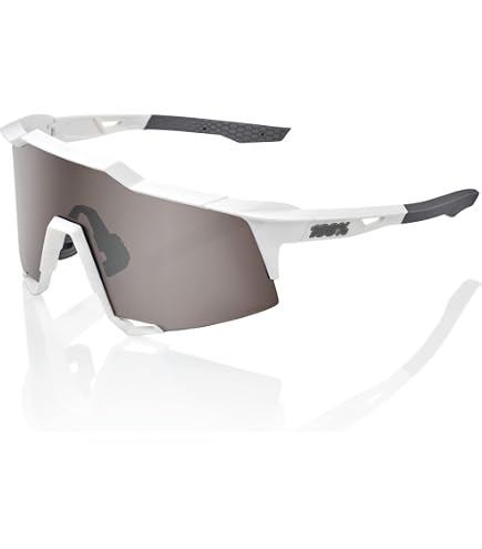 100% SPEEDCRAFT Sport Performance Cycling Sunglasses (Matte White