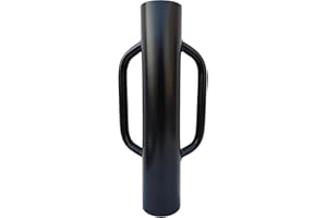 Fence Post Driver with Handle 12LB Black, 23.6 in Long Post Pounder