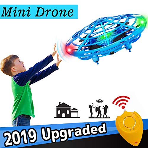 [Auto-Avoid Obstacles] Flying Ball, Hand Operated Mini Drones for Kids or Adults, Flying RC Drone Quadcopter Beginners 2 Speed 360°Rotating Magic Led Light Kids Outdoor Sports Toy Boy Girs Gift