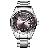 CURREN Original Men's Sports Waterproof Stainless steel Date Wrist Watch Good Quality 8246 Silver Gray