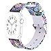 Antemart Compatible with Apple Watch Band 38mm 42mm, Replacement Printed Silicone Sport Bands Bracelet Strap Wristband Watchband Compatible with iwatch Series 3 Series 2 Series 1 All Versions