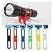 Superdream MTB Cycling Bike Bicycle Silicone Band Flash Light Flashlight Phone Strap Tie Ribbon Mount Holder (Pack of 6)