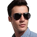 MT.MIT Classic Aviator Polarized Metal Frame Sunglasses 100% UV Protection