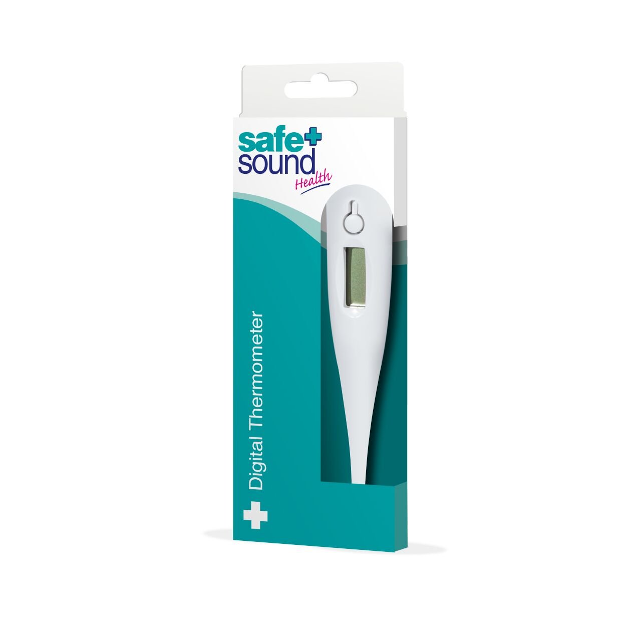 Safe + Sound Digital Thermometer for Adults, Children and Babies Oral, Underarm or Rectal Temperature Readings. Batteries Supplied.