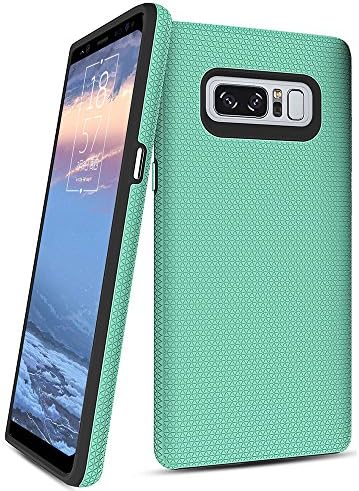 Galaxy Note 8 Case,Singularity Products [Shock Absorbing][Anti Scratch] Heavy Duty Dual Layer Rubber Protective Case Cove for Samsung Galaxy Note8 (2017) - Mint