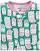 Simple Joys by Carter's Girls' 3-Pack Snug Fit Footed Cotton Pajamas, Green Owl/Light Pink Animal/Orange Dots, 12 Months