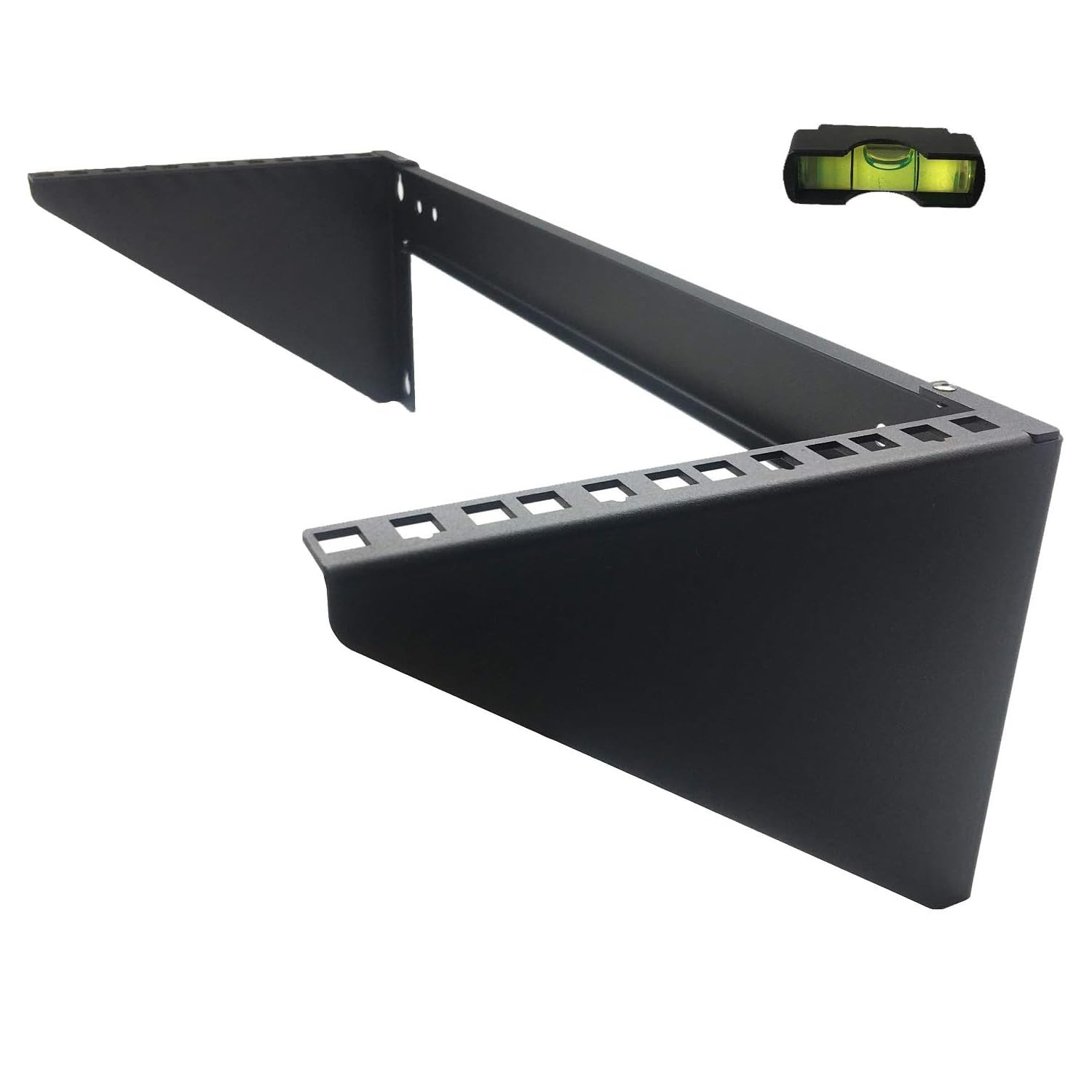 JINGCHENGMEI 4U 125 lb Weight Capacity Heavy Duty 19 Inches Steel Vertical Patch Panel Mounting Bracket for Networking Equipment (MFT-HVWRF3U)