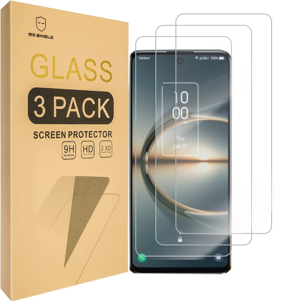 Photo 1 of Mr.Shield [3-Pack] Designed For TCL 30V 5G / TCL 30 V 5G [Tempered Glass] [Japan Glass with 9H Hardness] Screen Protector with Lifetime Replacement
