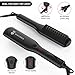 Beard Straightener, Heated Hair Straightening Comb, Electric Hair Straightener Hot Iron Brush for men and women, Dual Voltage/3 Temp Modes/Auto Shut-Off/LED Display/Portable