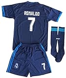 2016-2017 Ronaldo #7 Kids/Youth Real Madrid Champions League Away Jersey Kit