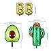 18 Pieces Taco Bout A Baby Balloons Decorations Supplies, Fiesta Theme Baby Shower Pregnancy Announcement Gold Letter Balloons, First 1st Birthday Party Gender Reveal Party Supplies
