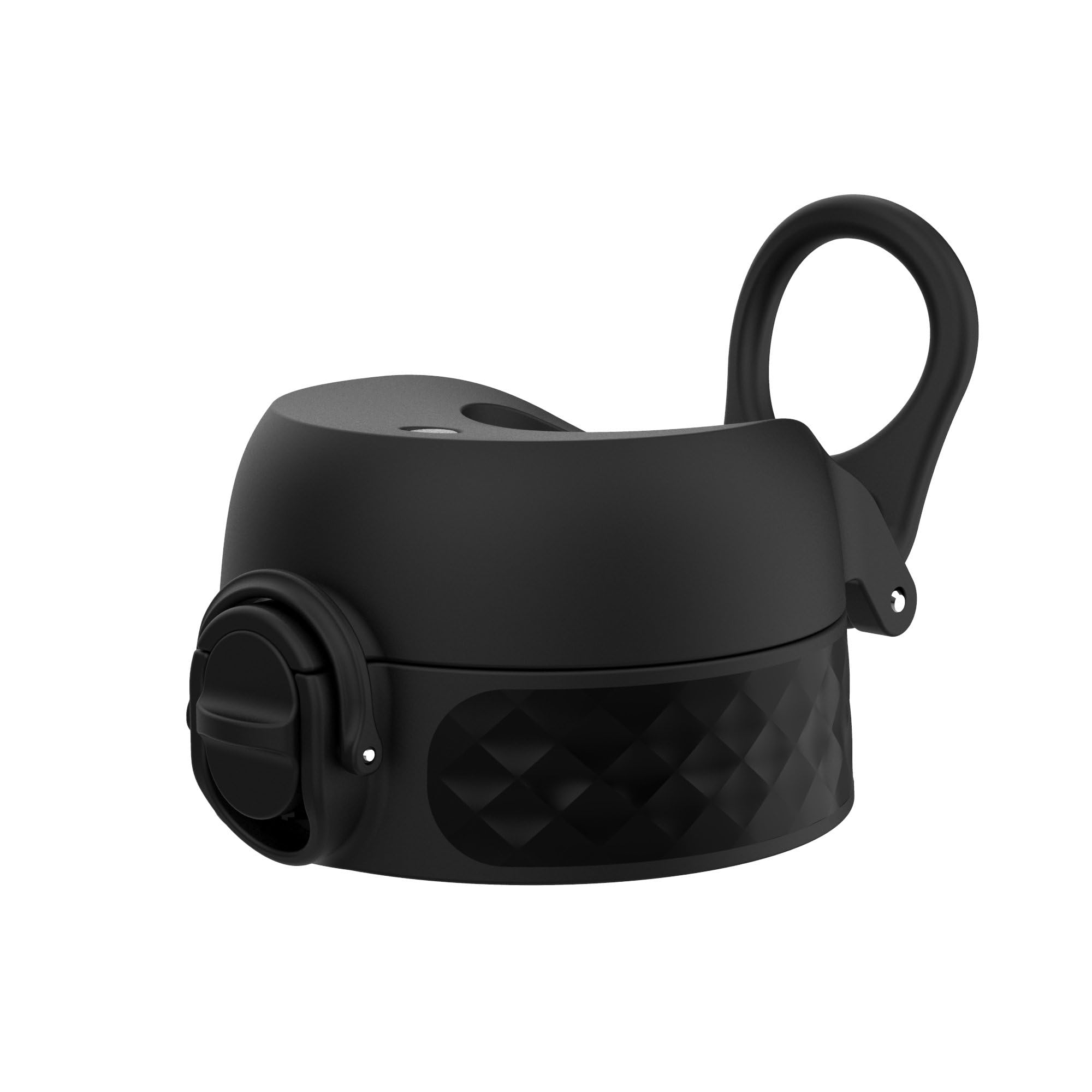 ION8 Leak Proof Replacement OneTouch 2.0 Water Bottle Lid, Leak Proof, Easy to Open, Secure Lock, Dishwasher Safe, BPA Free, Hygienic Flip Cover, Carry Handle, Easy Clean, Large, Black