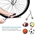 Mini Bike Pump & Ball Pump 120 PSI Air Bicycle Frame Pump with Pressure Gauge for Presta & Schrader Valve Bicycles, Soccer Ball, Basketball, Volleyball, Balloons