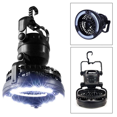 image for iMBAPrice 2-Pack Portable LED Camping Lantern with 18 LED Flashlight C