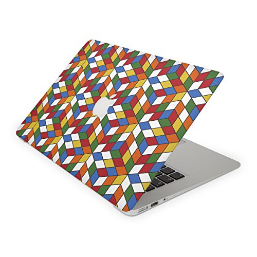 Rubix Cube Three Dimensional View Skin for the 11 Inch Apple MacBook Air Top Lid Only Decal Sticker