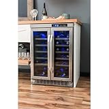 EdgeStar CWR361FD 24 Inch Wide 36 Bottle Built-In Wine Cooler with Dual Cooling