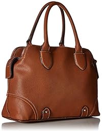 London Fog Camilla Triple Satchel Nutmeg