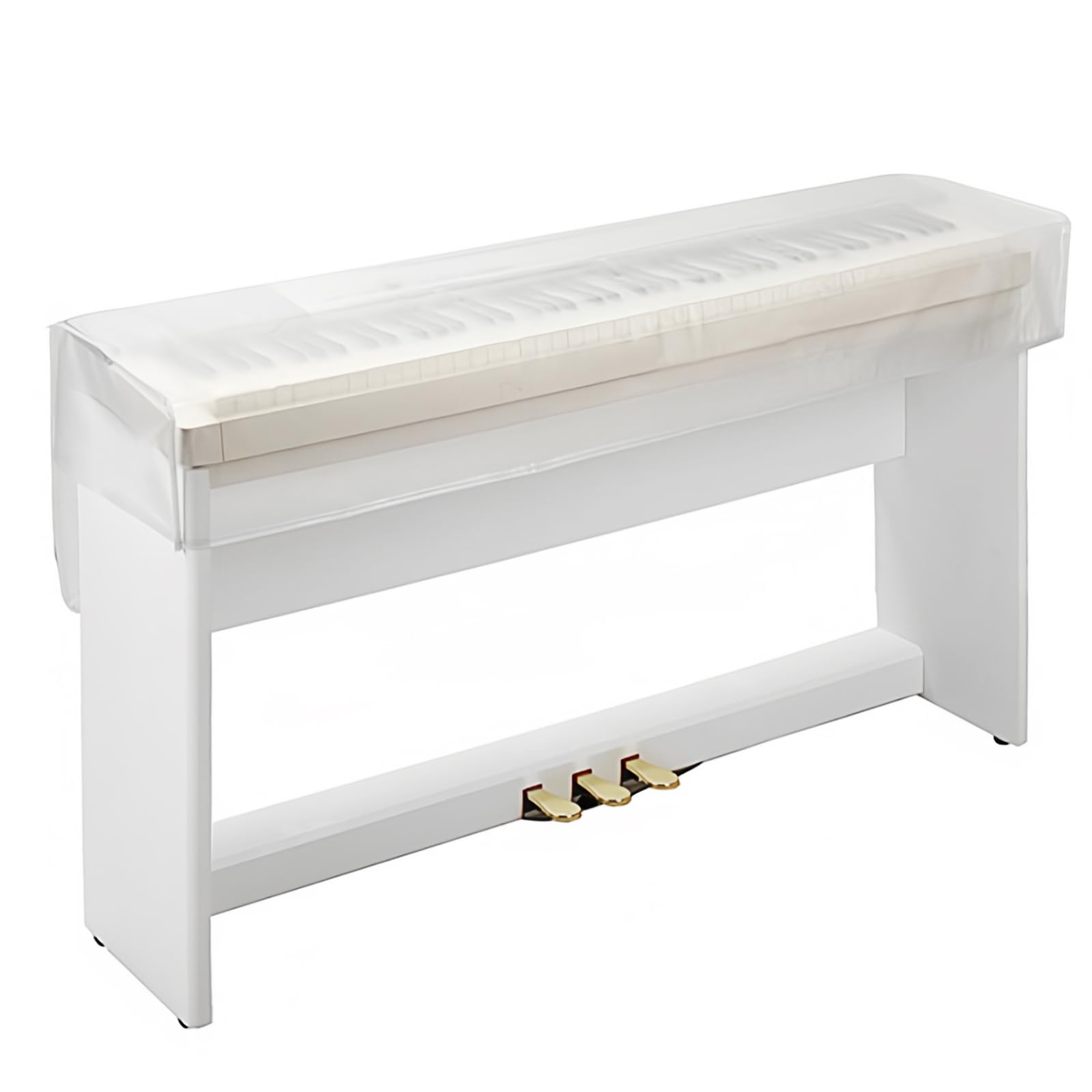 Keyboard Electronic Piano Dust Cover - Matte Transparent Design for Stylish Protection (88 keys)